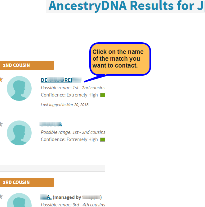 Ancestry DNA results