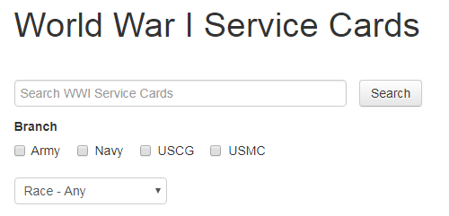 WWI Service Cards_Florida